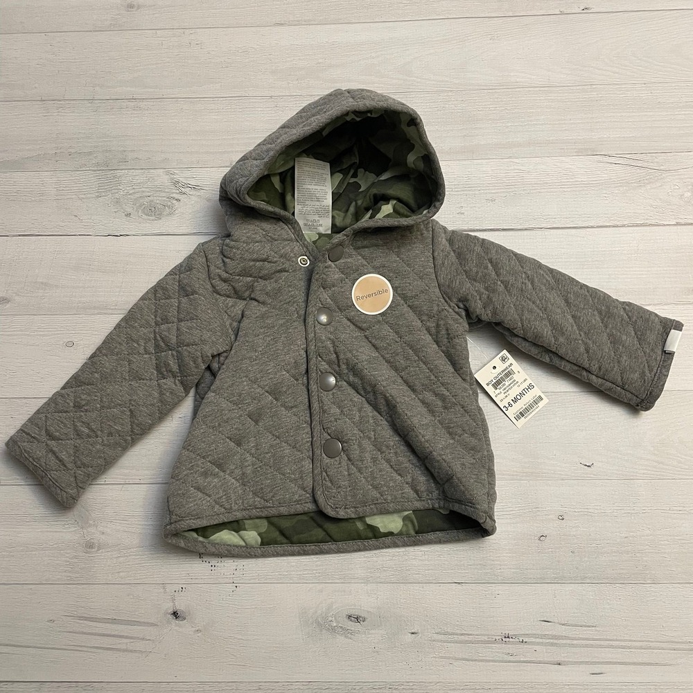 First‎ impressions baby reversible grey/camo jacket 
3-6 months NEW